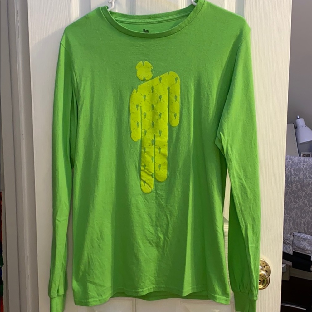 lime green billie eilish long sleeve tee